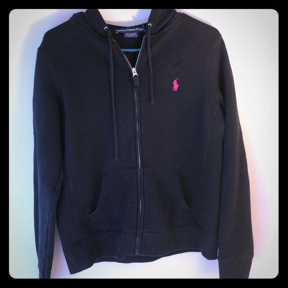 Ralph Lauren Black Hoodie. L
